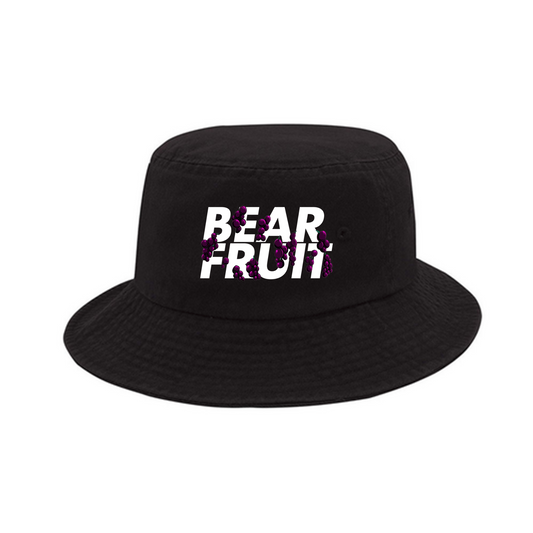 Bear Fruit Bucket Hat - Black