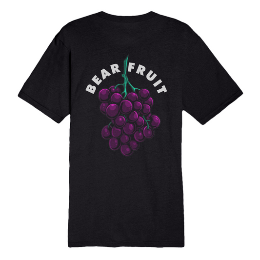 Bear Fruit Grape Urban Heavyweight Tee - Black