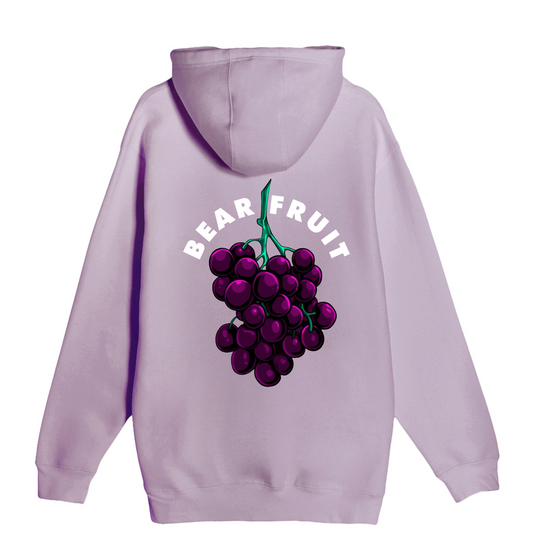 Bear Fruit Grape Heavyweight Hoodie - Lavender