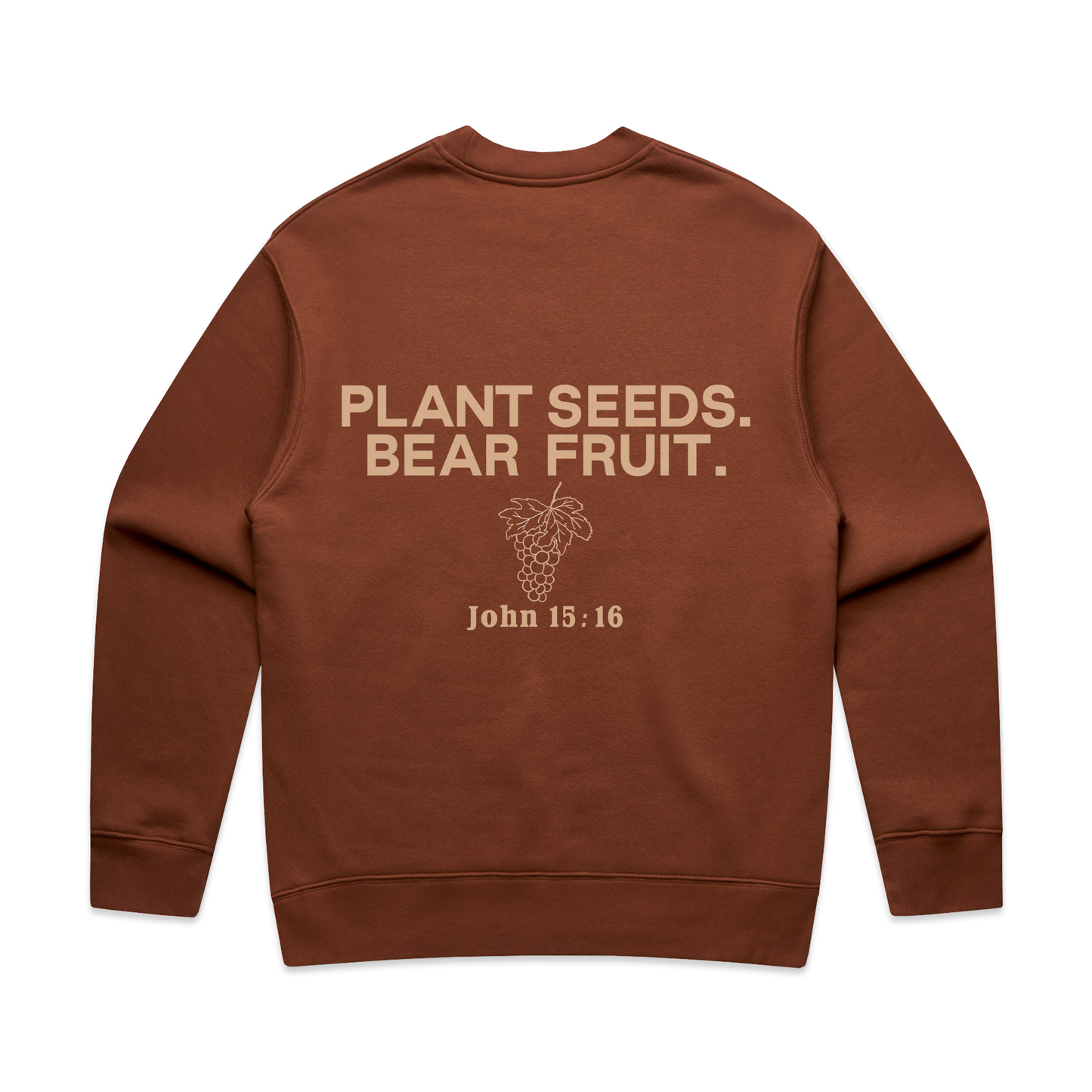 Plant Seeds Crewneck Sweatshirt - Clay