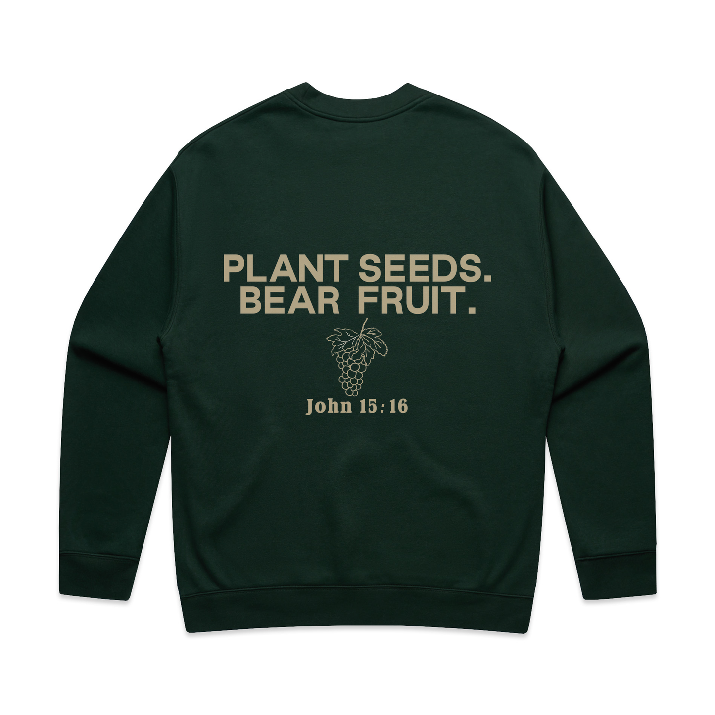 Plant Seeds Crewneck Sweatshirt - Dark Green