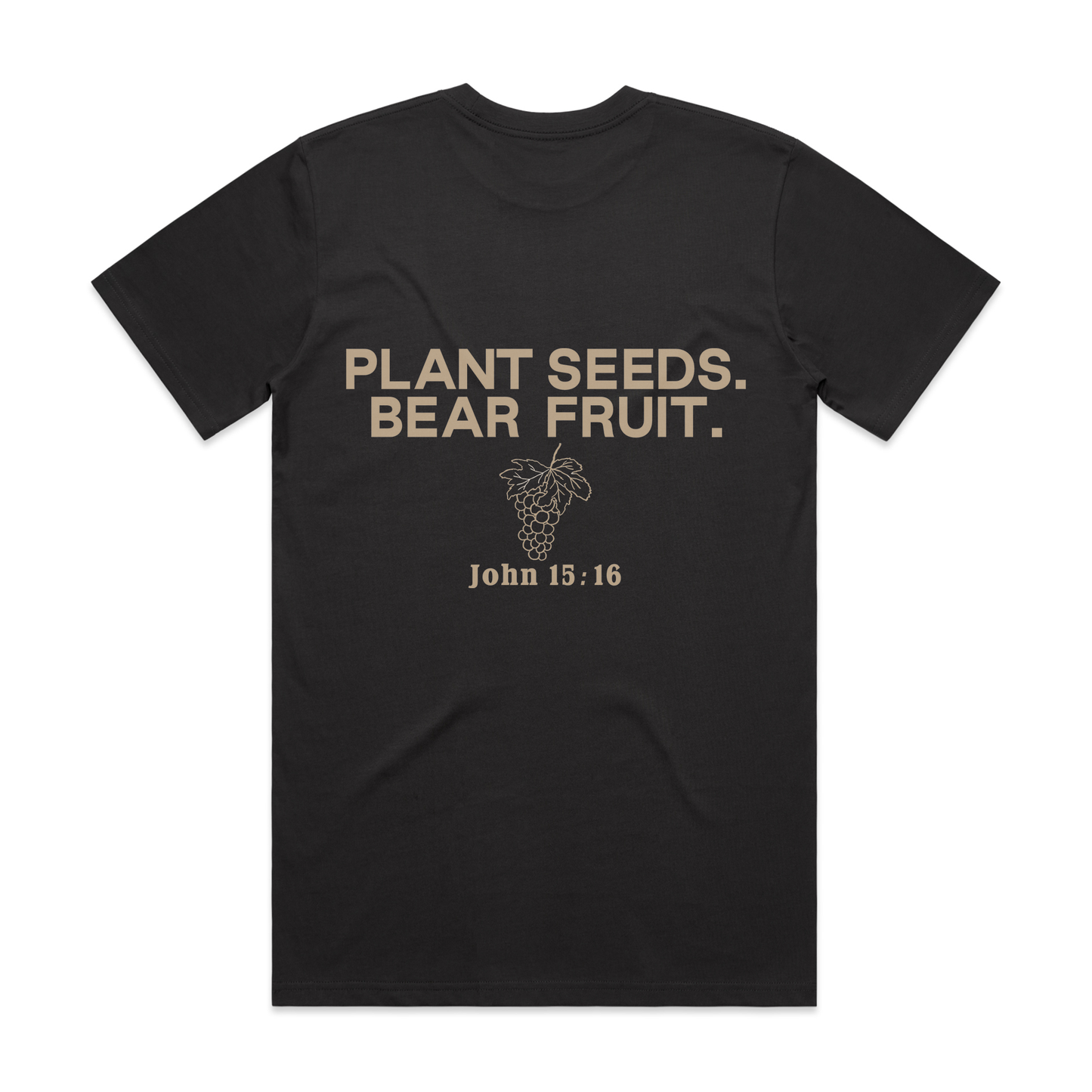 Plant Seeds Tee: Charcoal