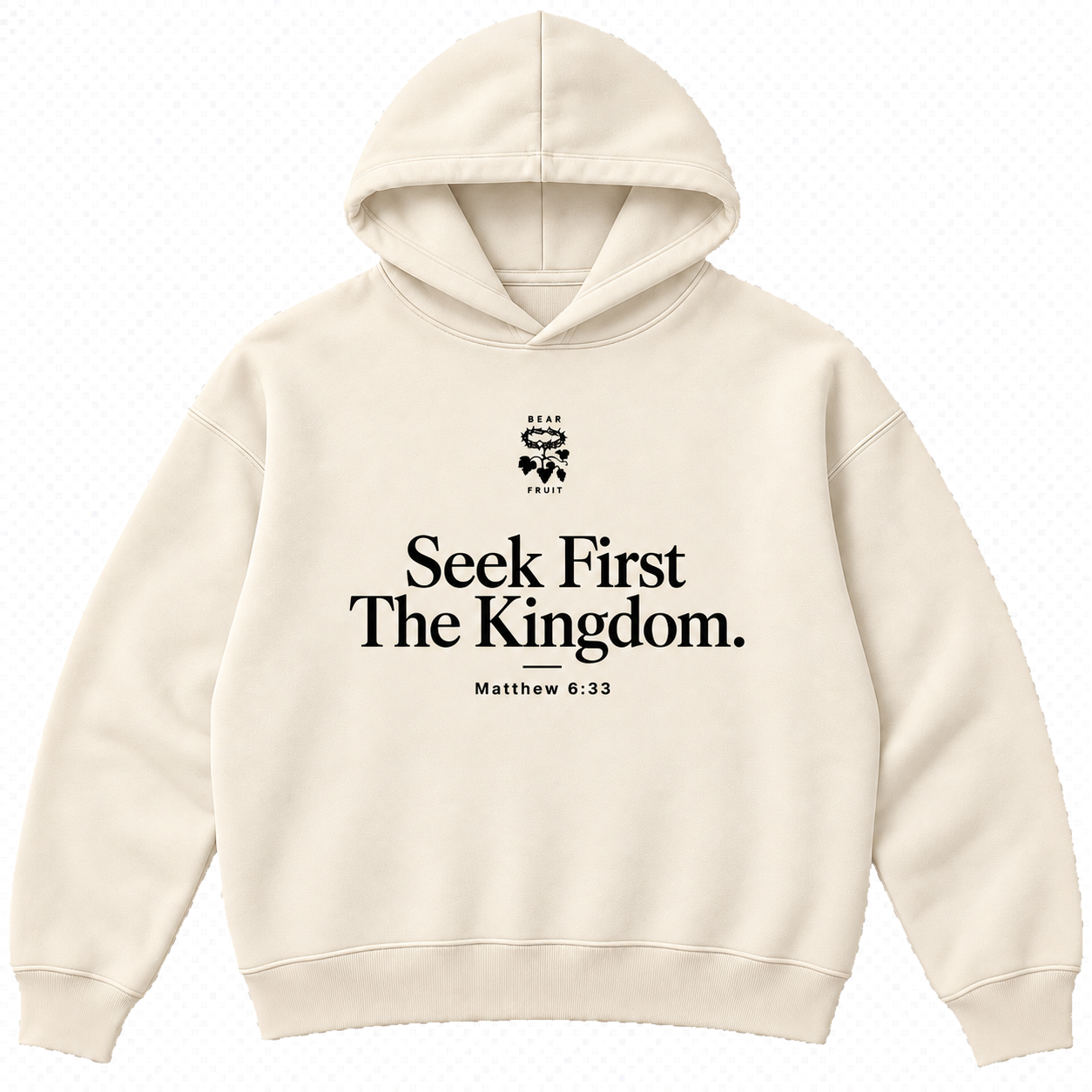 Seek First the Kingdom Hoodie - Ecru