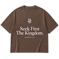 Thumbnail for Seek First the Kingdom T-Shirt - Faded Brown